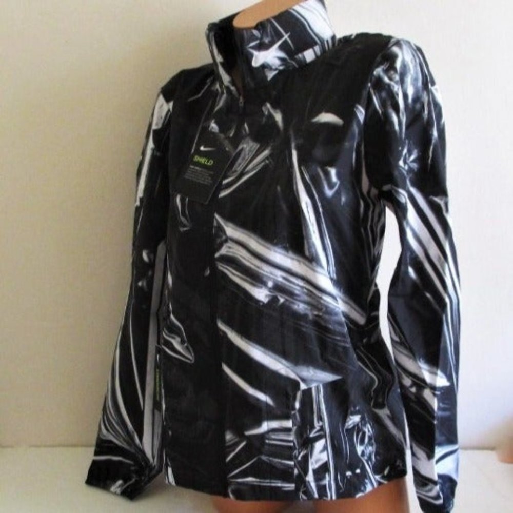 Nike Shield Full-Zip Running Jacket Hood Ghost Flash Reflective Extra-Large $150 - Picture 6 of 12